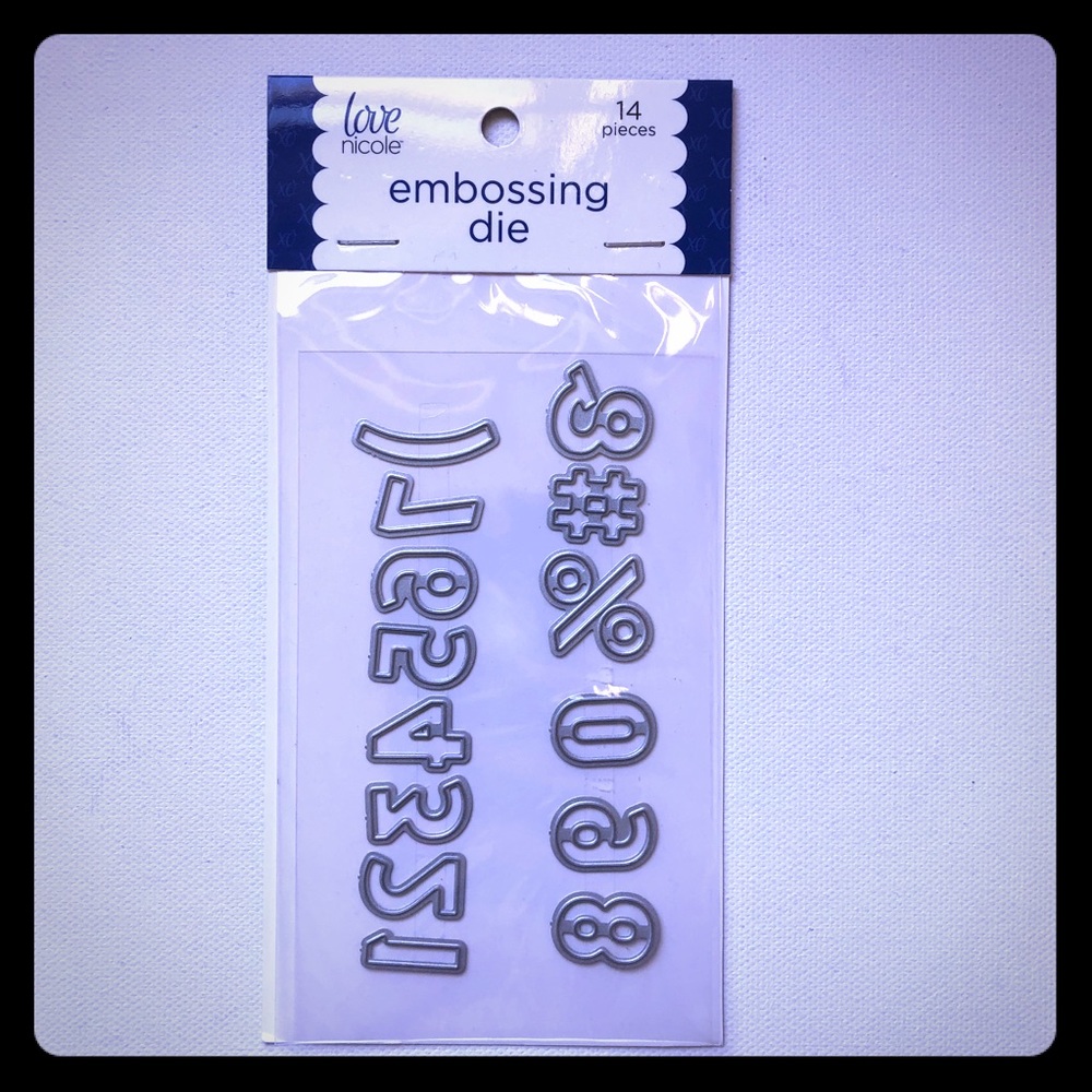 *5/$20* New Embossing Die Numbers